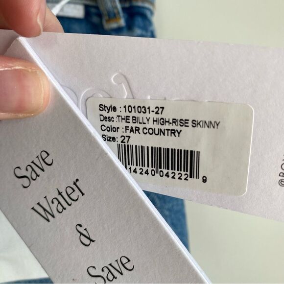 Boyish The Billy High Rise Skinny Jeans in Far Country Size 27 NWT - Picture 3 of 8